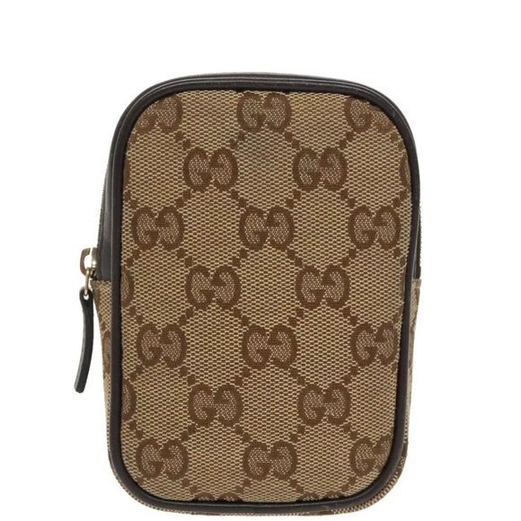 GUCCI GG Canvas Pouch Beige Auth - Picture 2 of 16